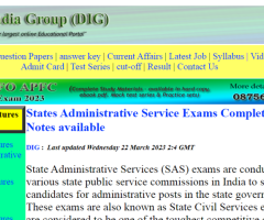 States Administrative Service Exams Complete Study Notes available,State Level Administrative Exams