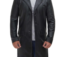 Leather Trench Coat Mens