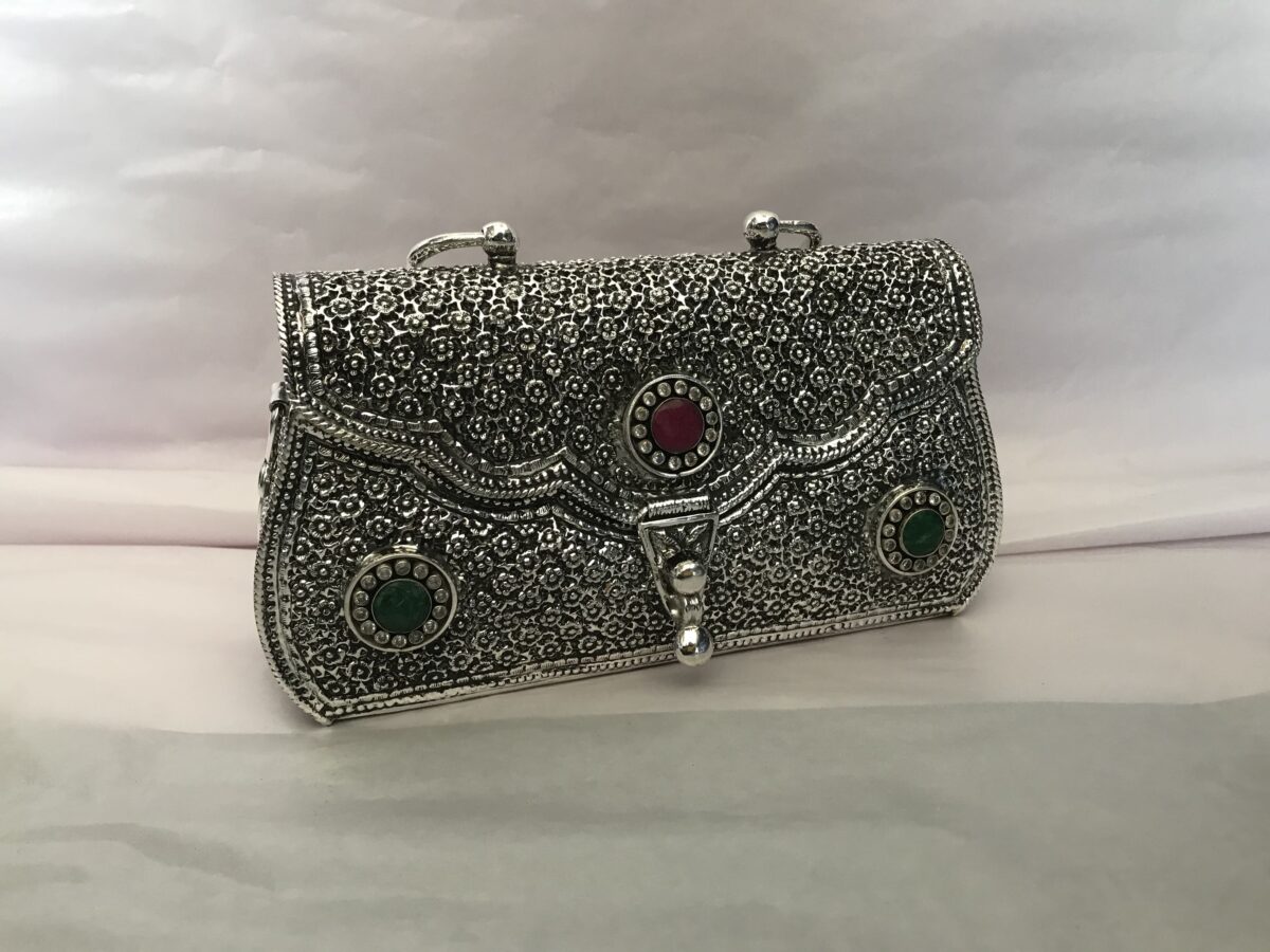Silver hand bag & Purce