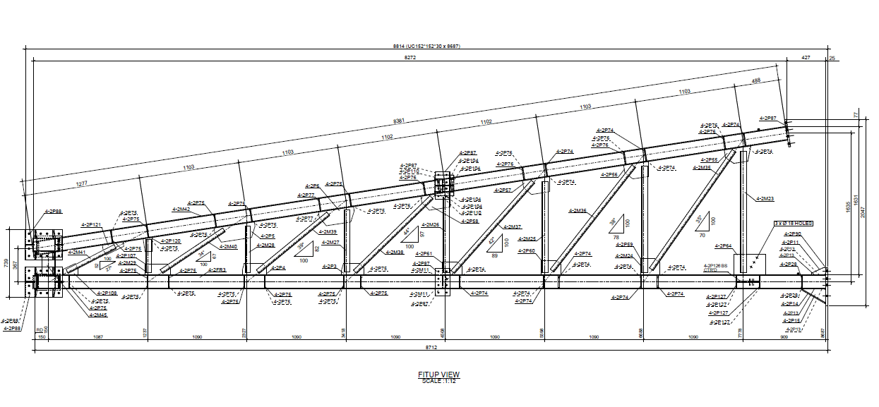 Shop Drawing Fitup View