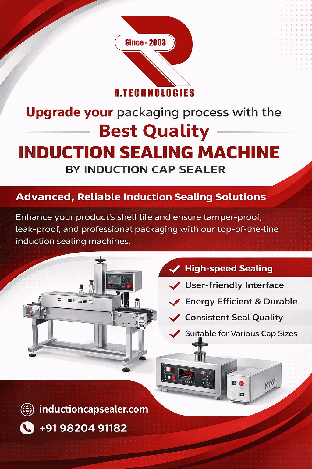 Best Quality Induction Sealing Machine by Induction Cap Sealer