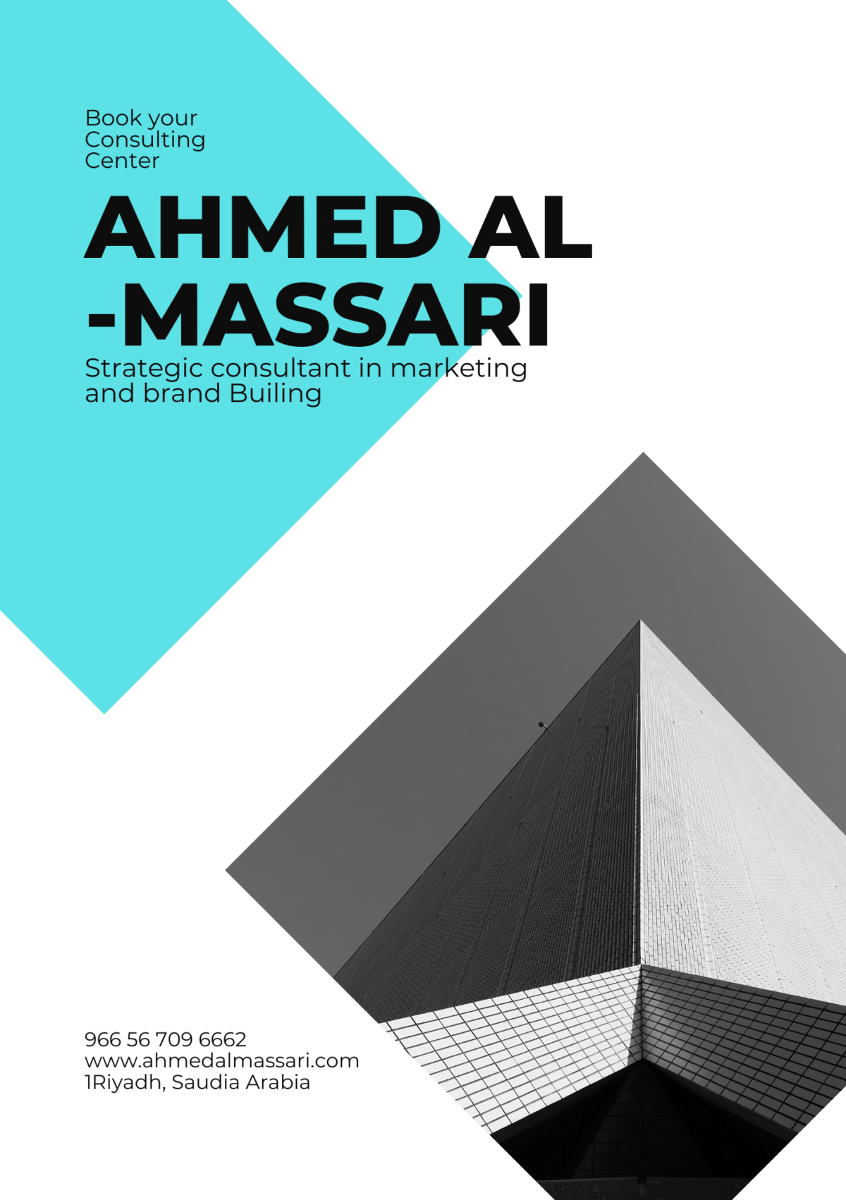 Black and White Simple Business Booklet