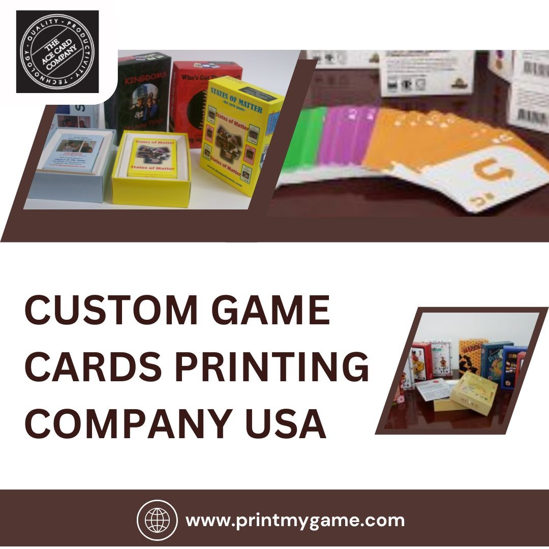 Custom Game Cards Printing Company USA