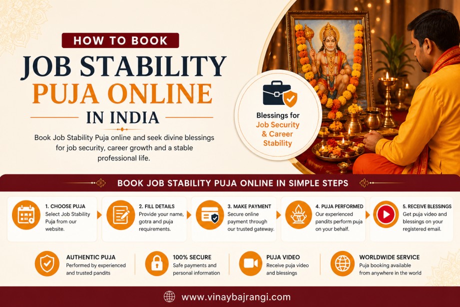 how to book job stability puja online in india