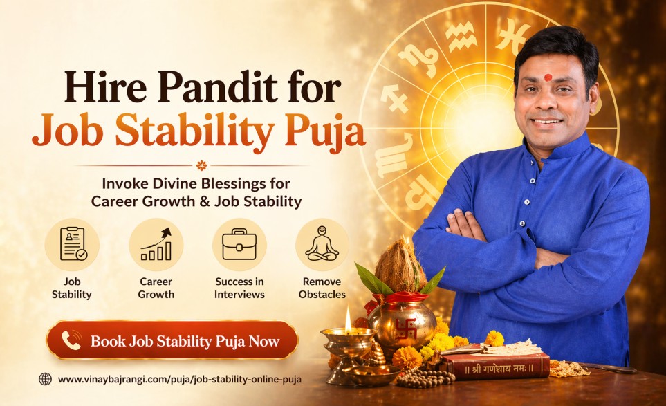 Hire Pandit for Job Stability Puja