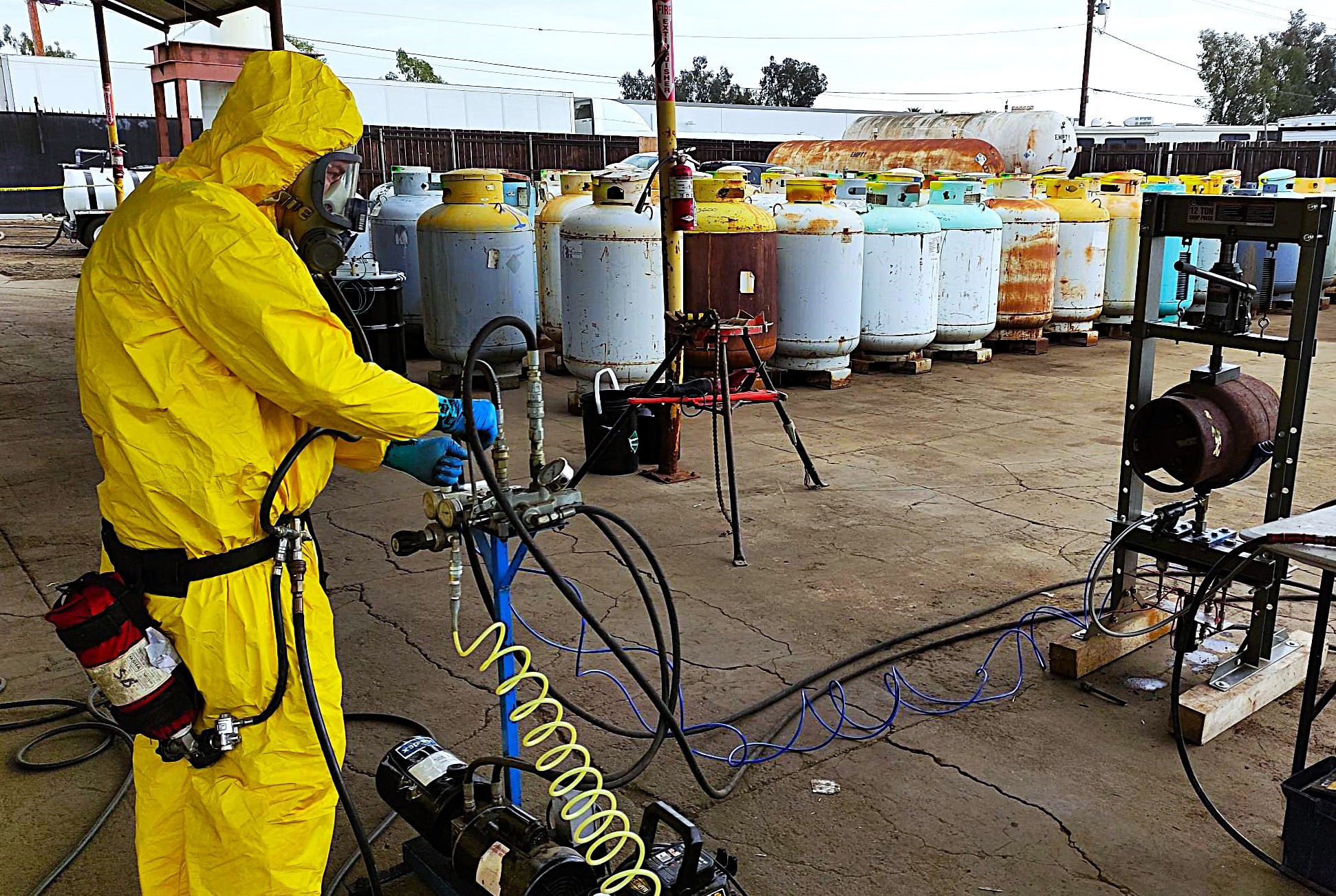 Reactive Gas Cylinder Disposal