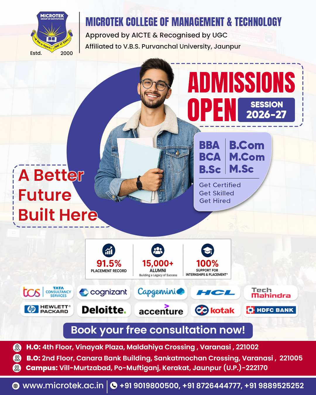 🎓 Microtek College of Management & TechnologyYour Gateway to a Successful Career🚀 Admissions O