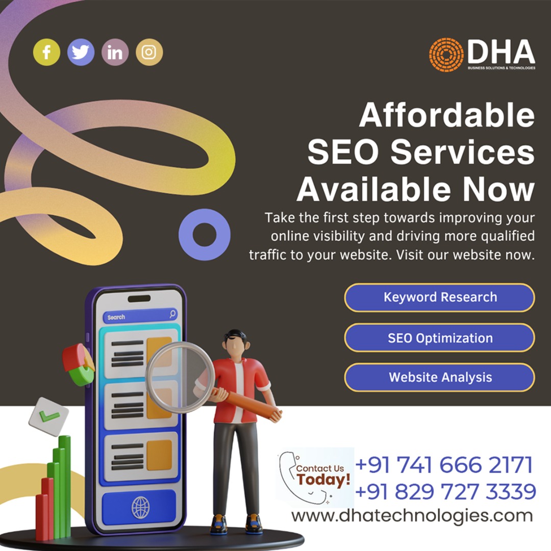 Affordable SEO Services by DHA Technologies – Boost Your Online Visibility Today