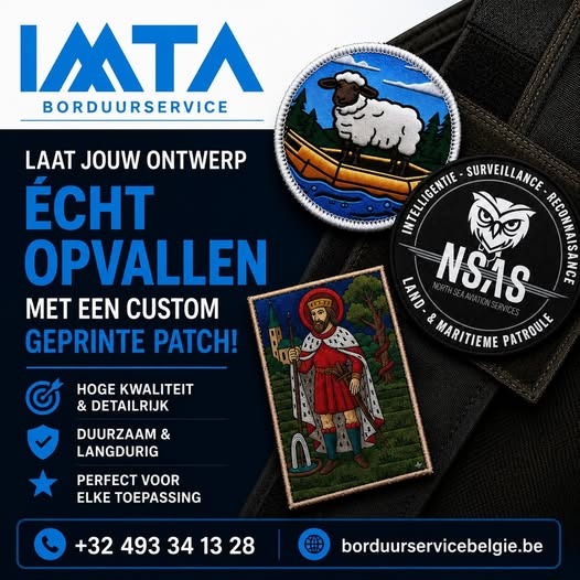 Laat jouw ontwerp écht opvallen met een custom geprinte patch!