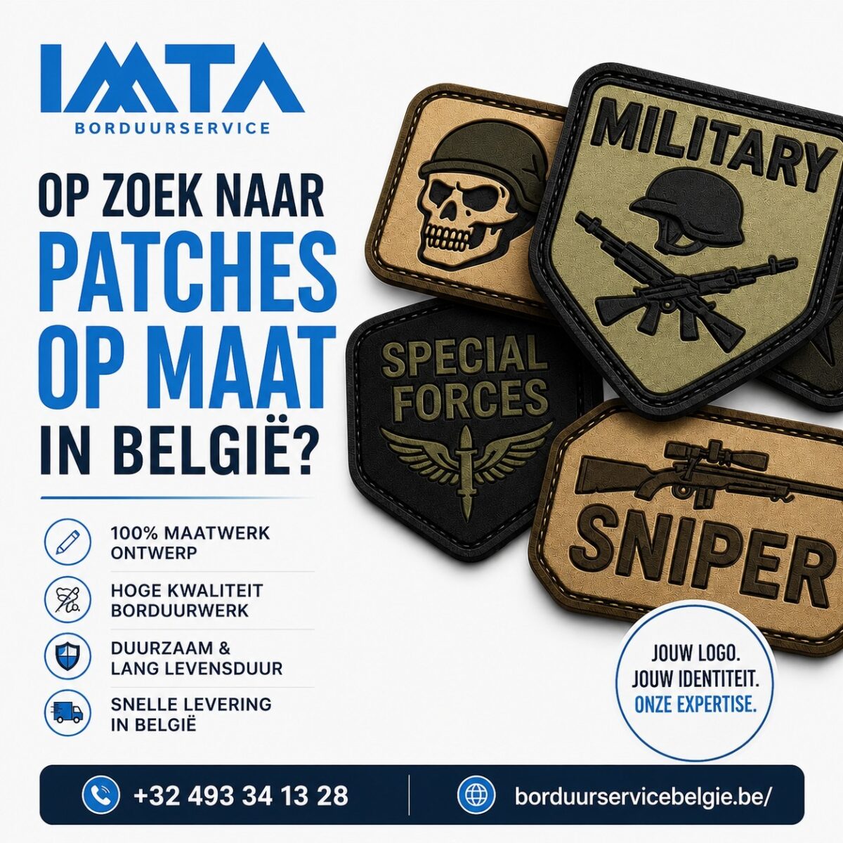 Op zoek naar patches op maat in België