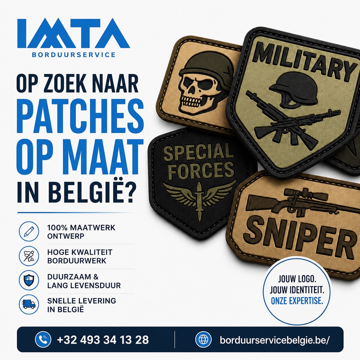 Op zoek naar patches op maat in België