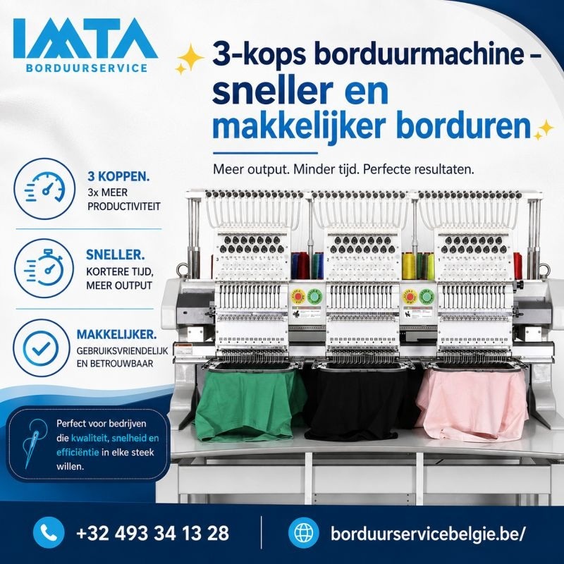 3-kops borduurmachine – sneller en makkelijker borduren 1
