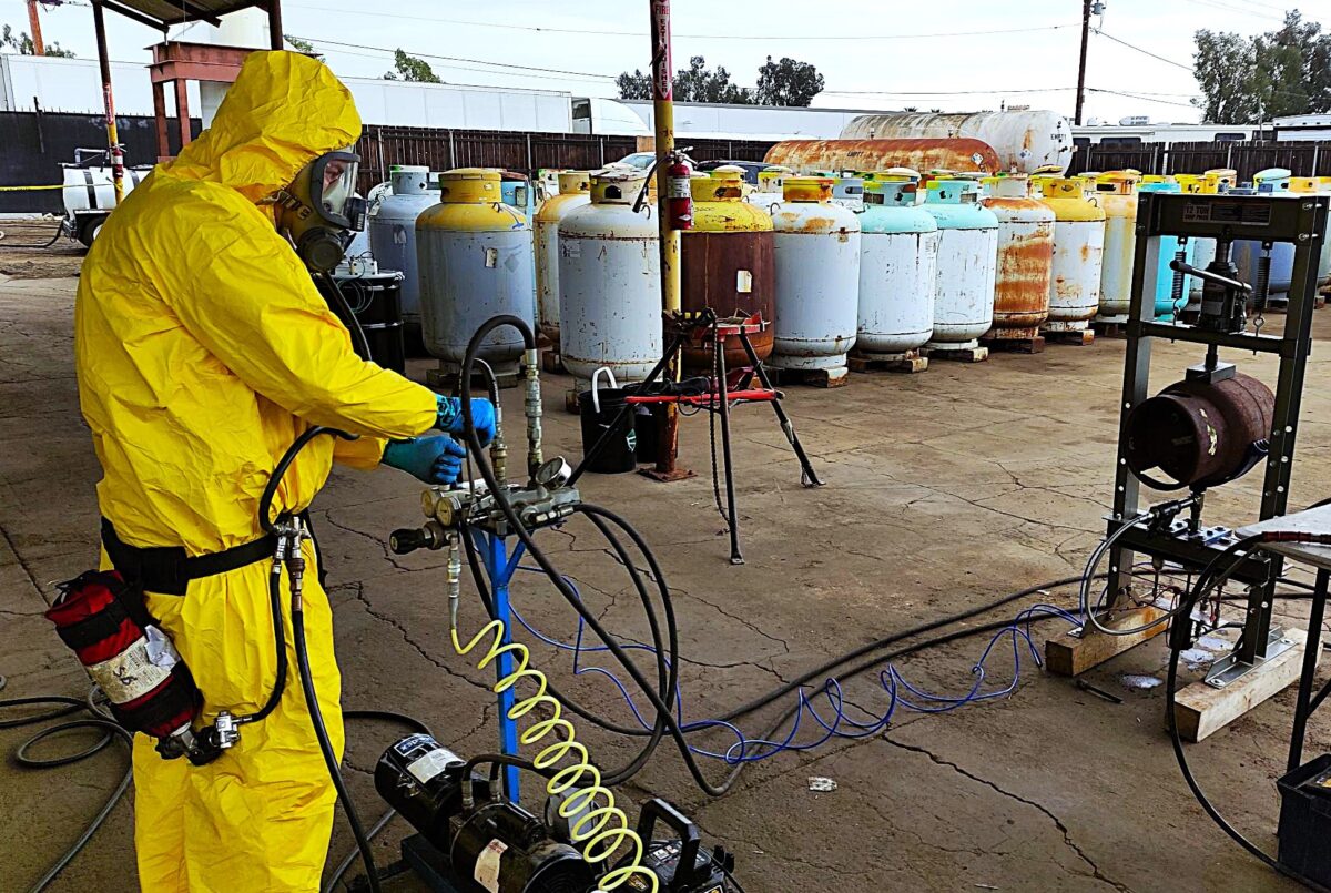 Hazardous Compressed Gas Cylinder Disposal