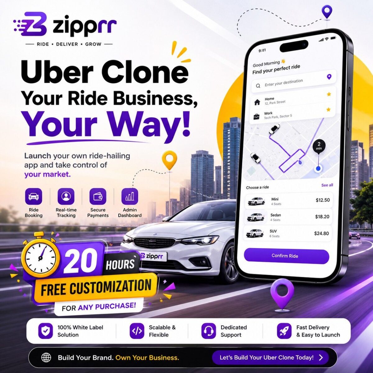 Uber Clone - Zipprr