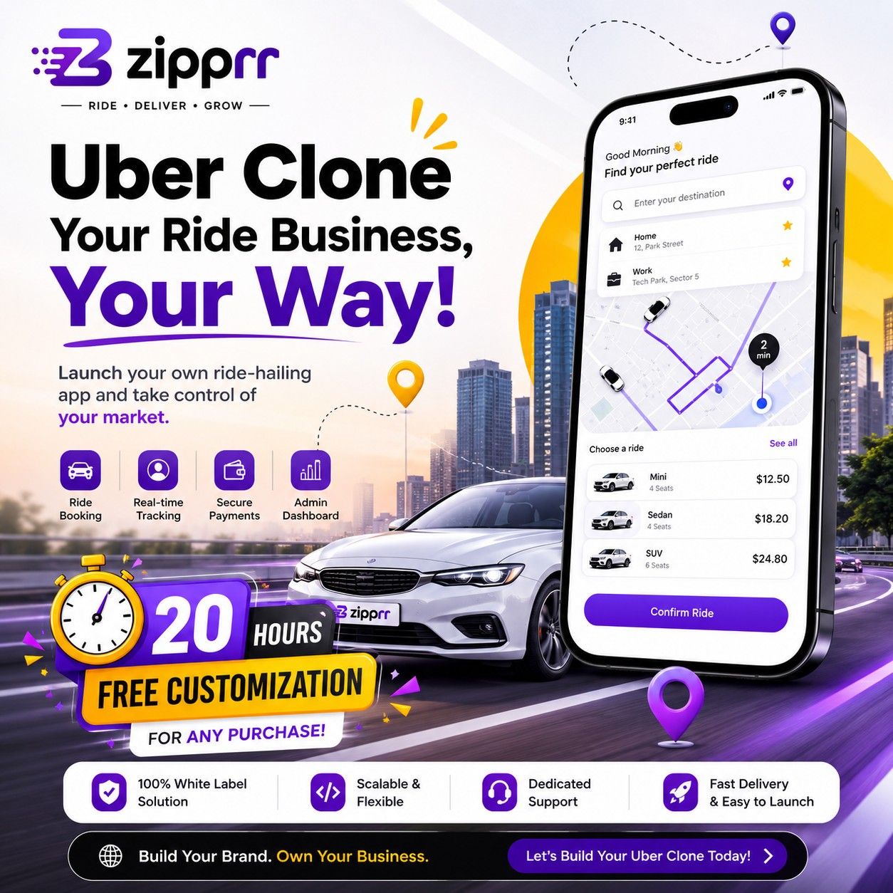 Uber Clone - Zipprr