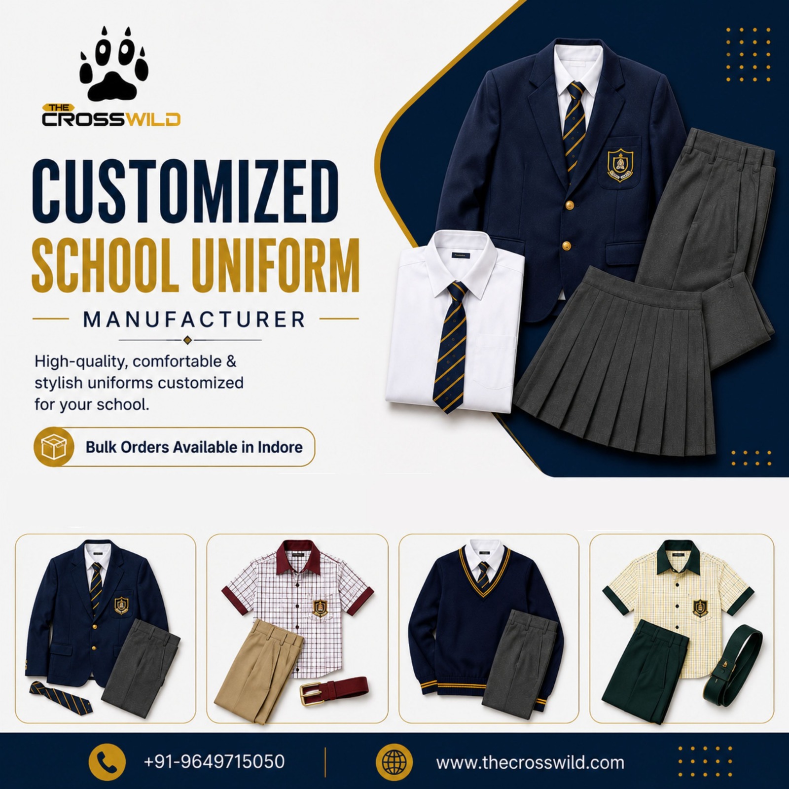 Premium Customized School Uniform Manufacturer in Indore