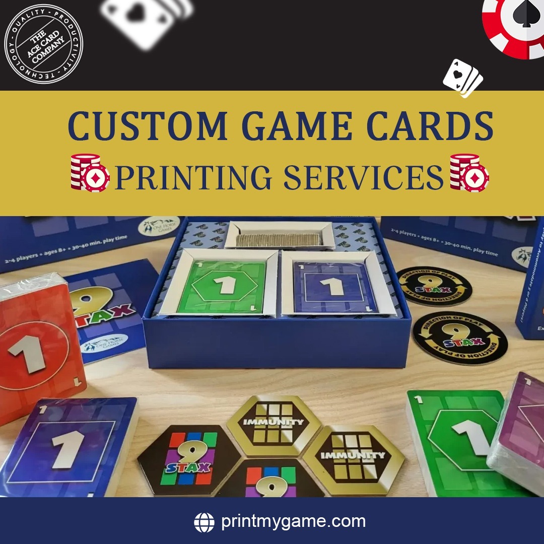 Custom game Cards Printing Services