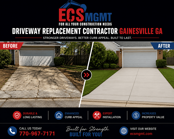 Driveway Replacement Contractor Gainesville GA (1)