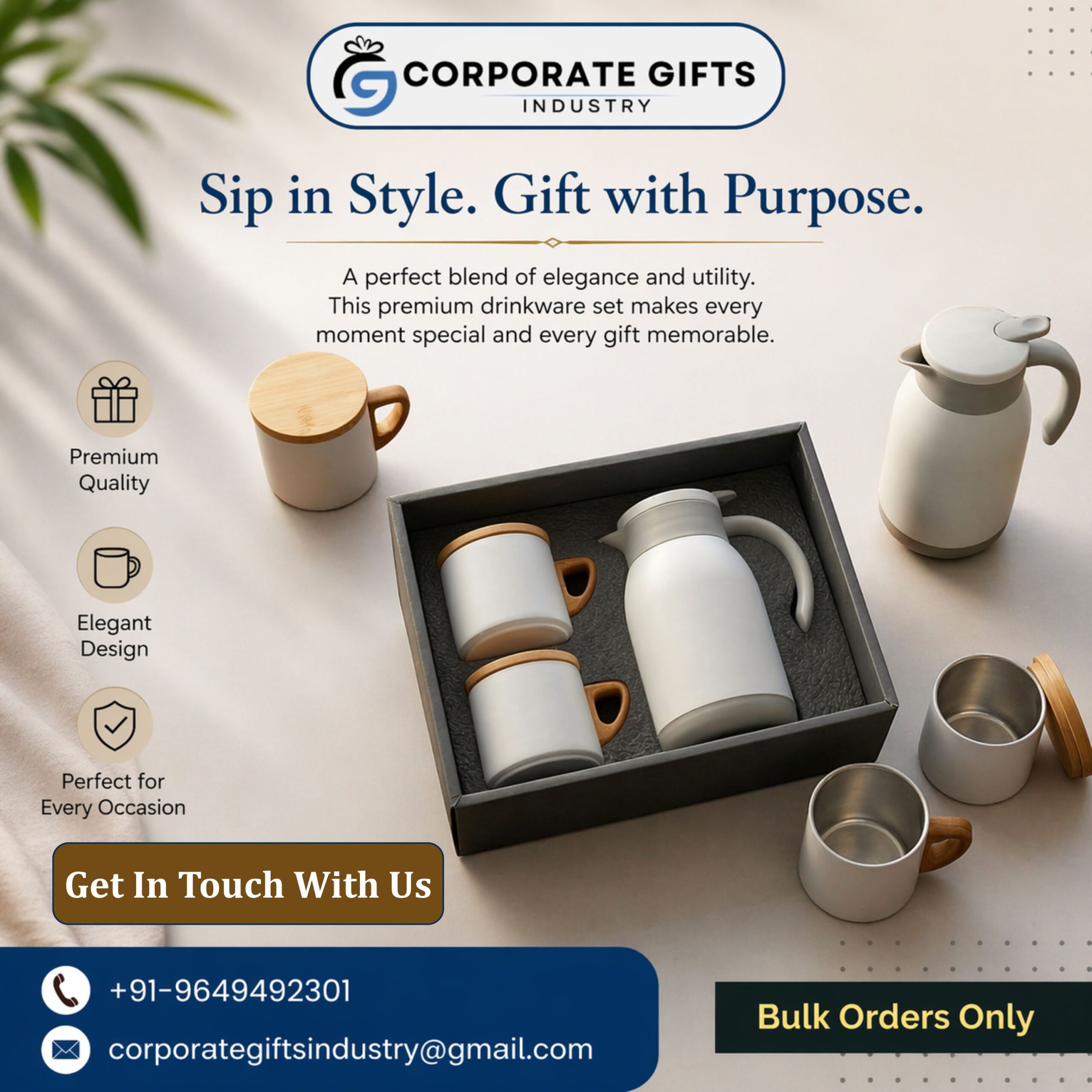 Premium and Elegant Drinkware Set for Corporate Gifting