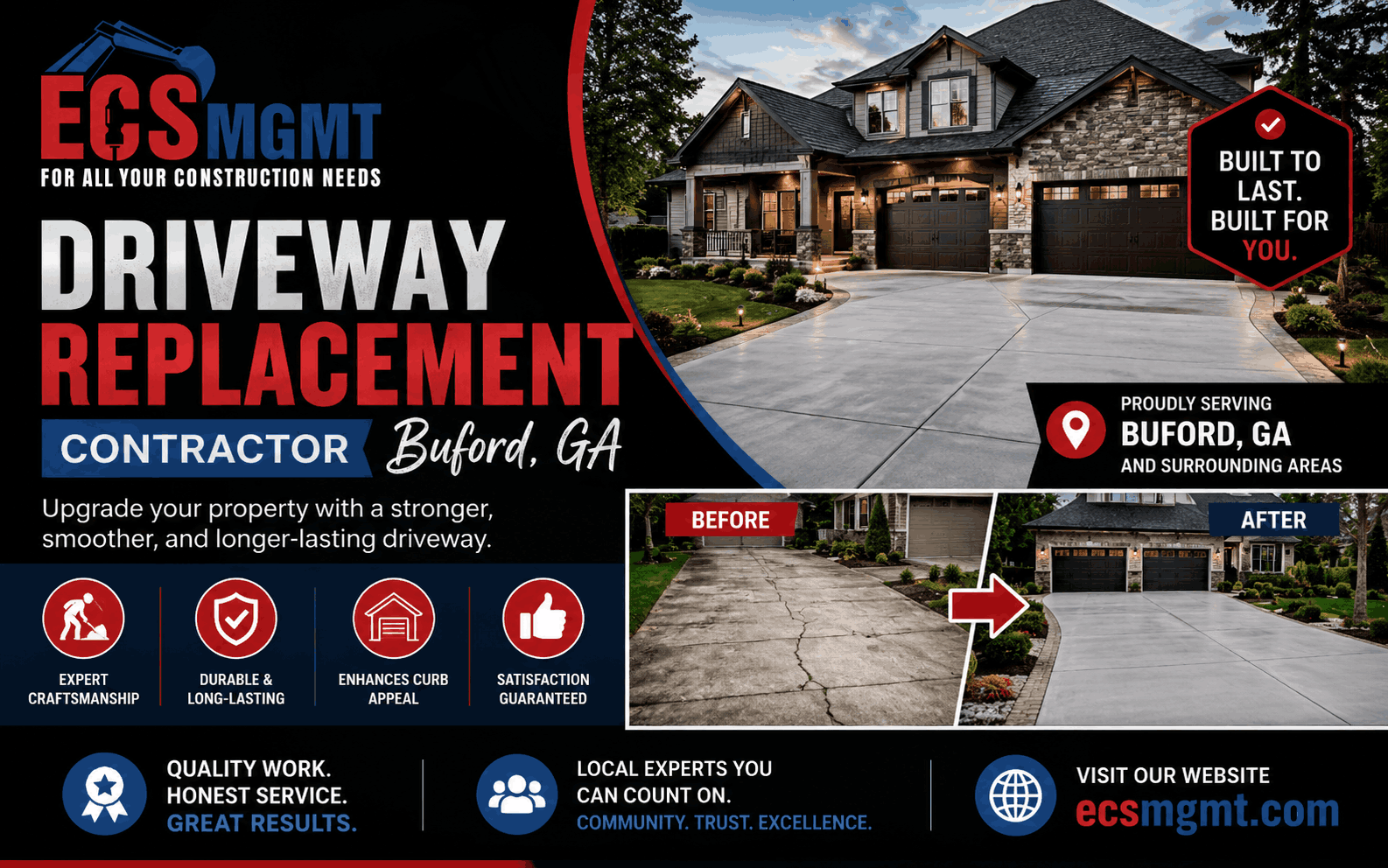 Driveway Replacement Contractor Buford GA