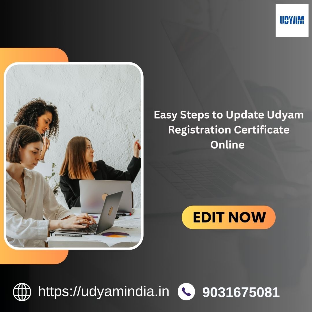 Easy Steps to Update Udyam Registration Certificate Online