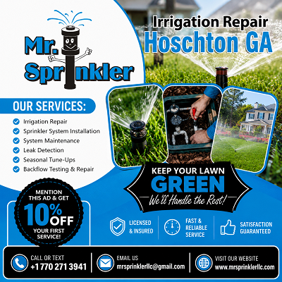 Irrigation Repair Hoschton GA