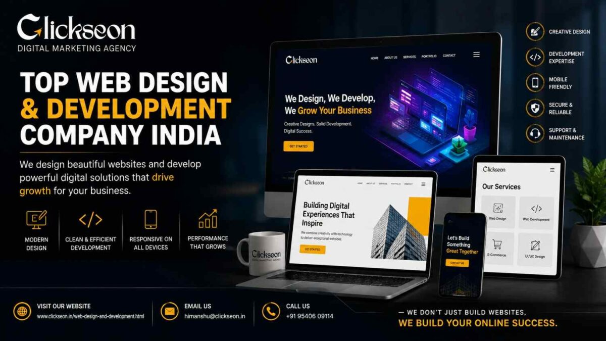 top web design and development company India