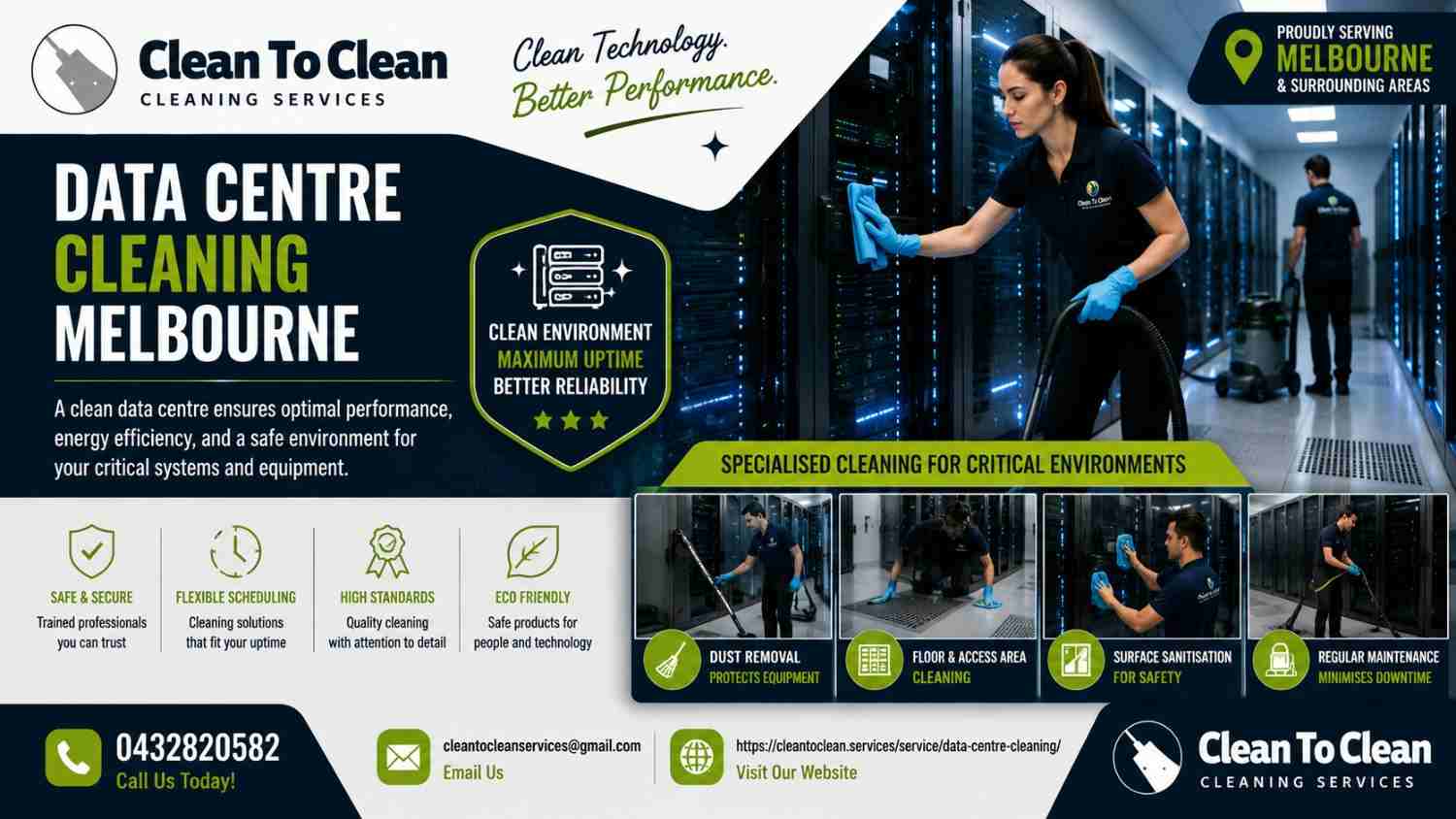 data centre cleaning Melbourne