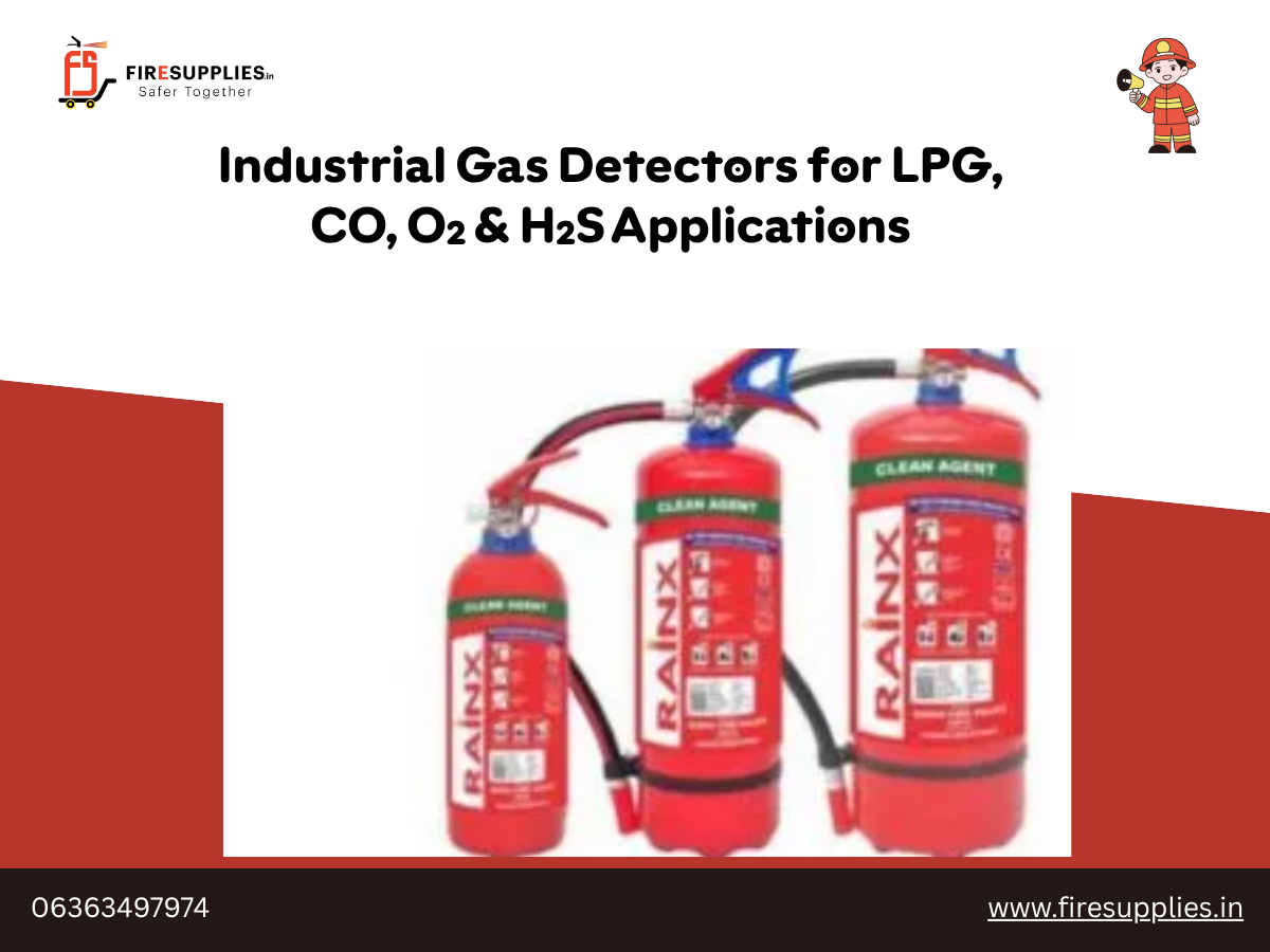 Industrial Gas Detectors for LPG, CO, O₂ & H₂S Applications