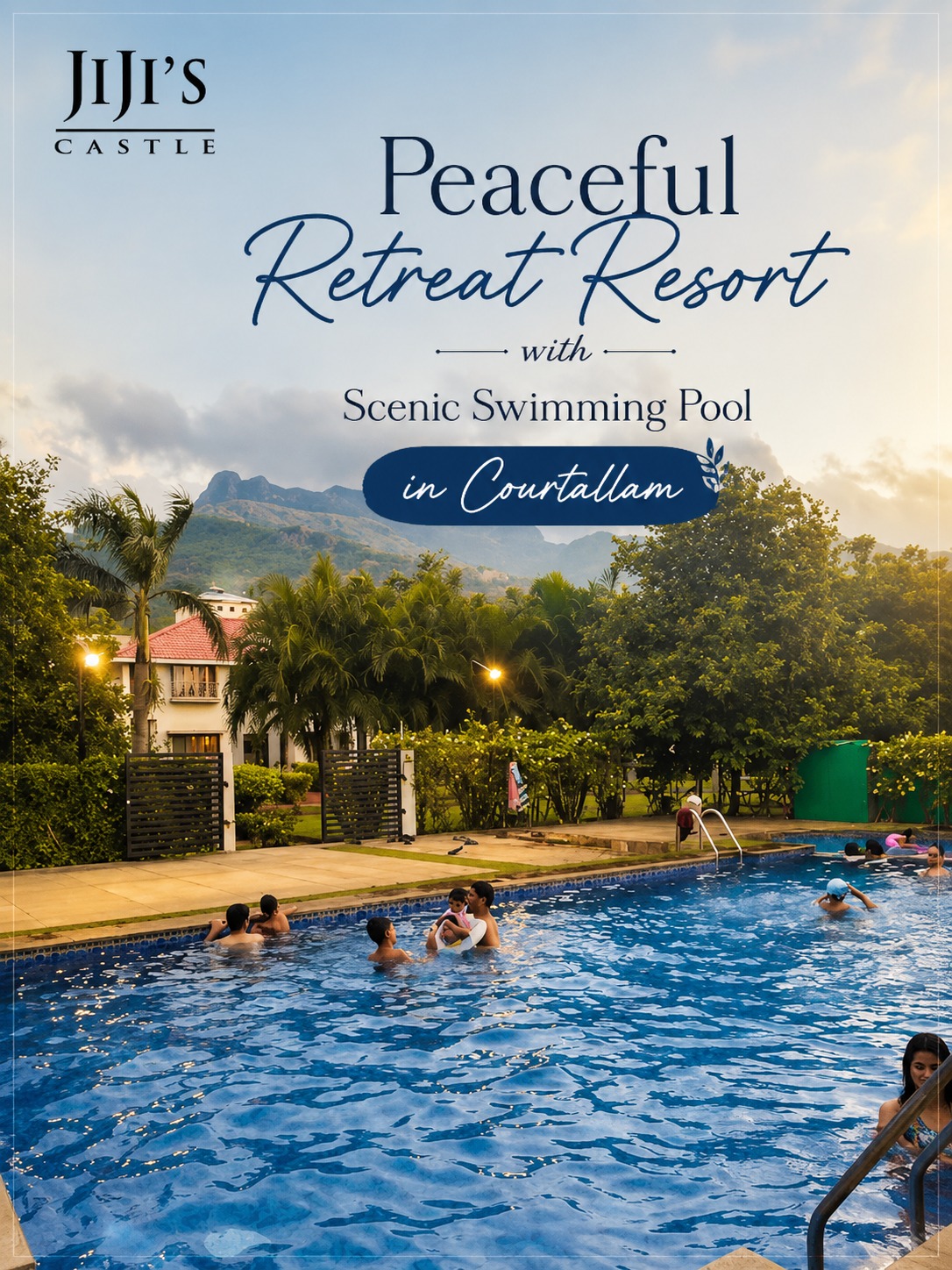 resorts with swimming pool in courtallam