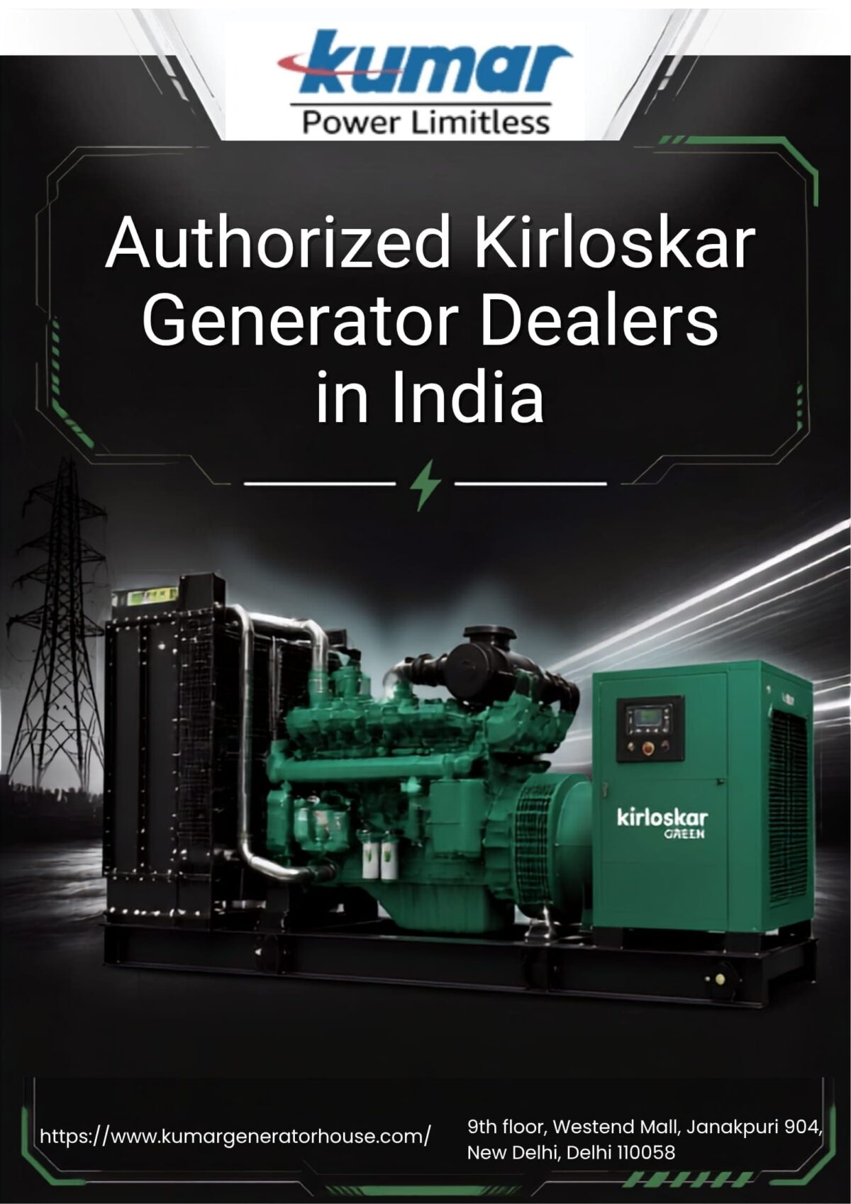Authorized Kirloskar Generator Dealers in India