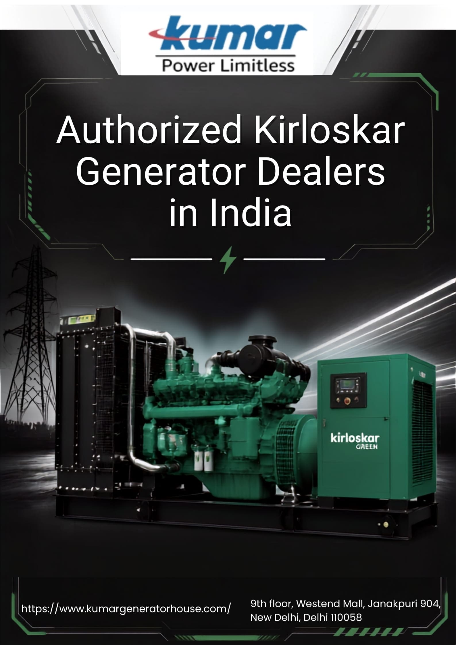 Authorized Kirloskar Generator Dealers in India