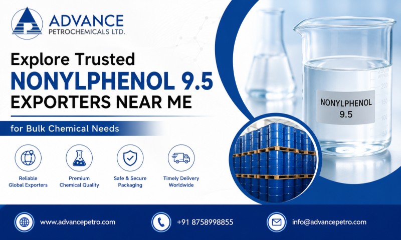 Explore Trusted Nonylphenol 9.5 Exporters Near Me for Bulk Chemical Needs