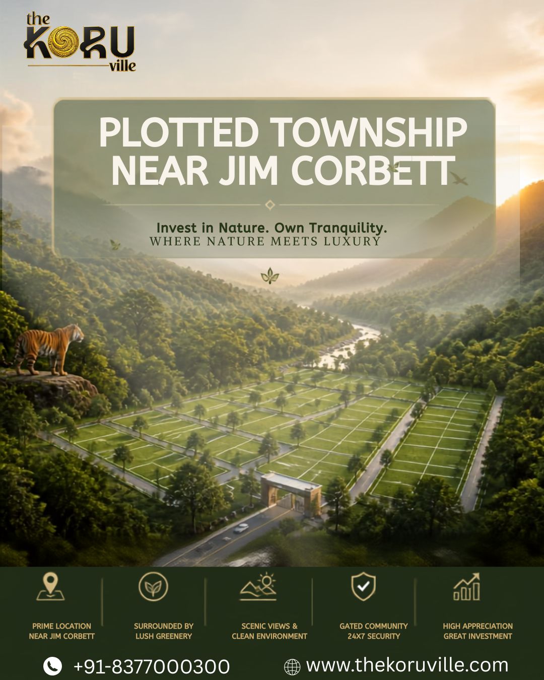 Plotted Township Near Jim Corbett