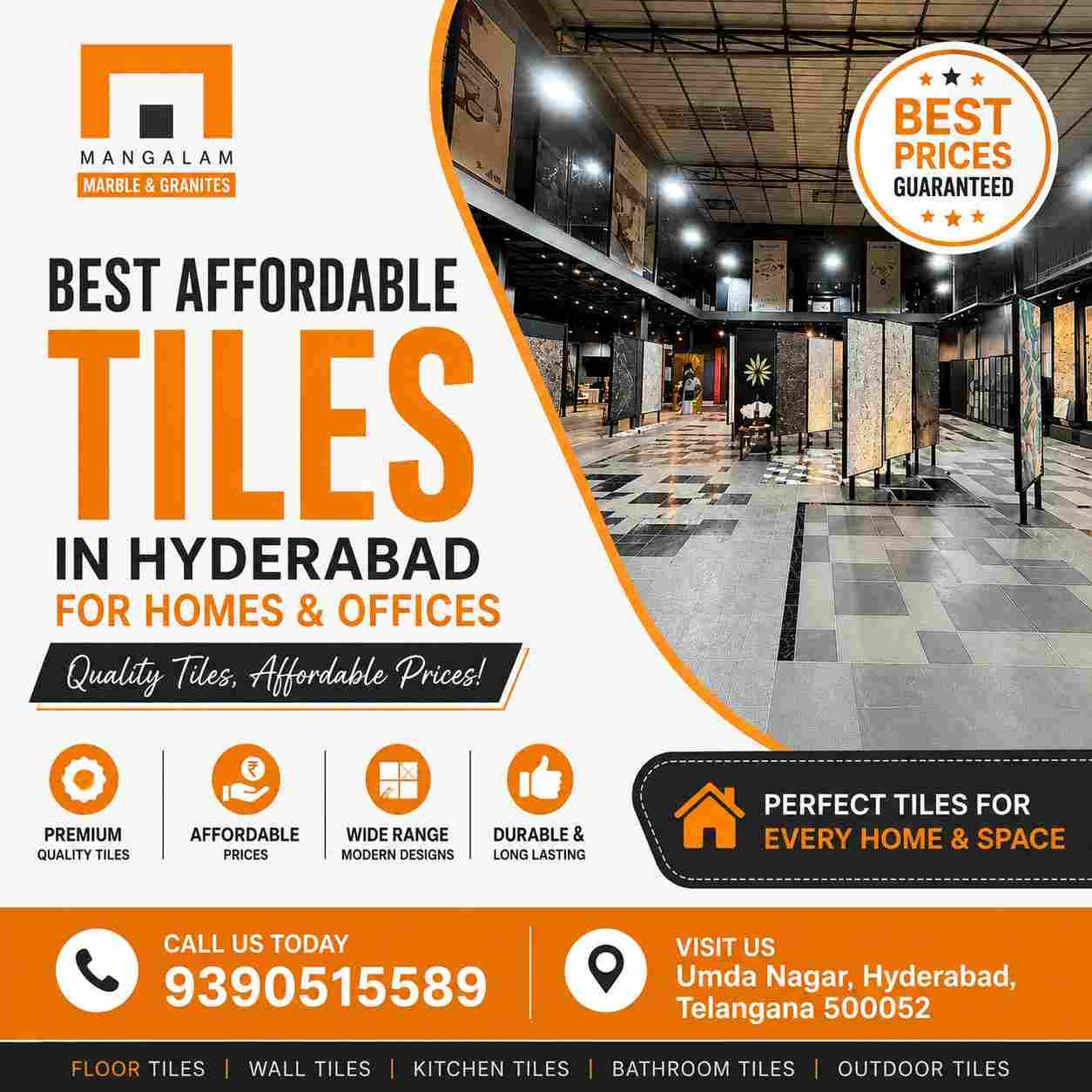Best Affordable Tiles in Hyderabad for Homes & Offices