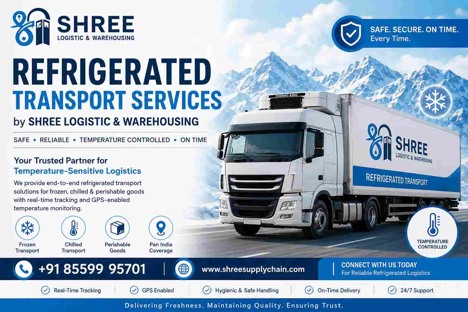 Refrigerated Transport Services at Shree Logistic & Warehousing
