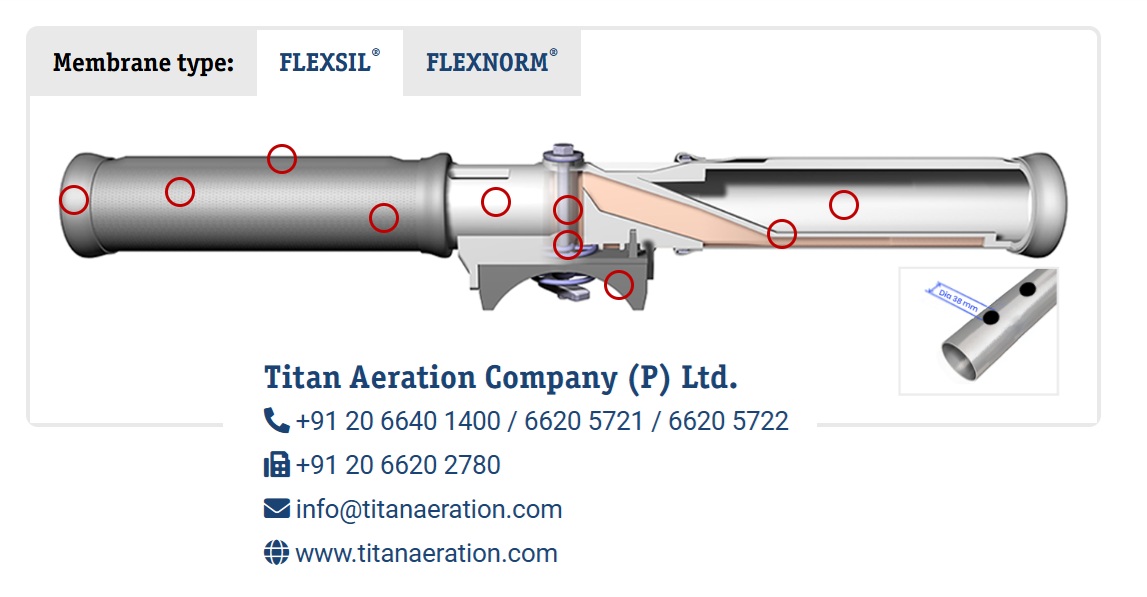 Air diffuser for aeration tank