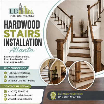 Hardwood Stairs Installation Atlanta (2)
