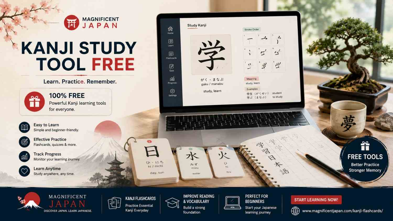 kanji study tool free