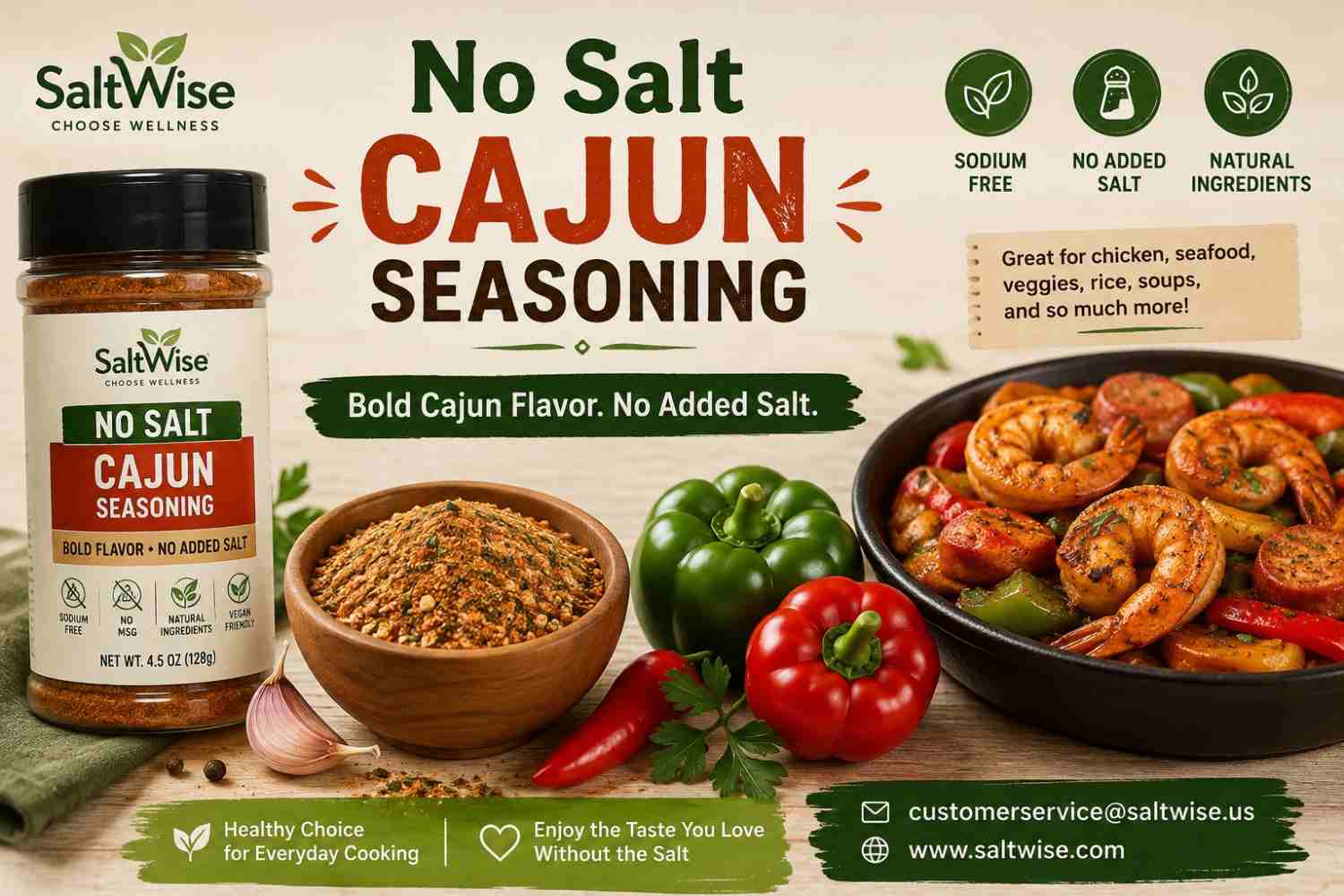 No Salt Cajun Seasoning