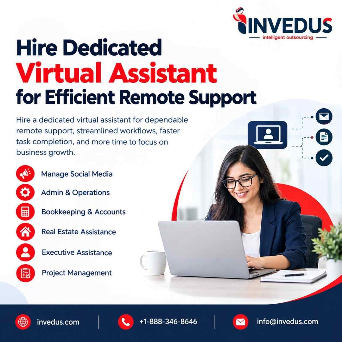 Hire Dedicated Virtual Assistant for Efficient Remote Support-100kb