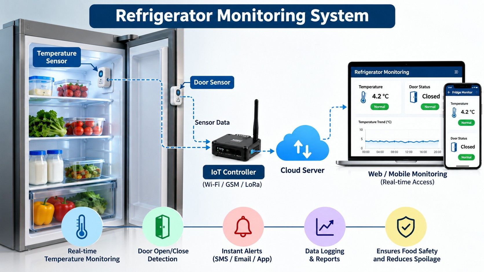 Refrigerator Monitoring System Oman