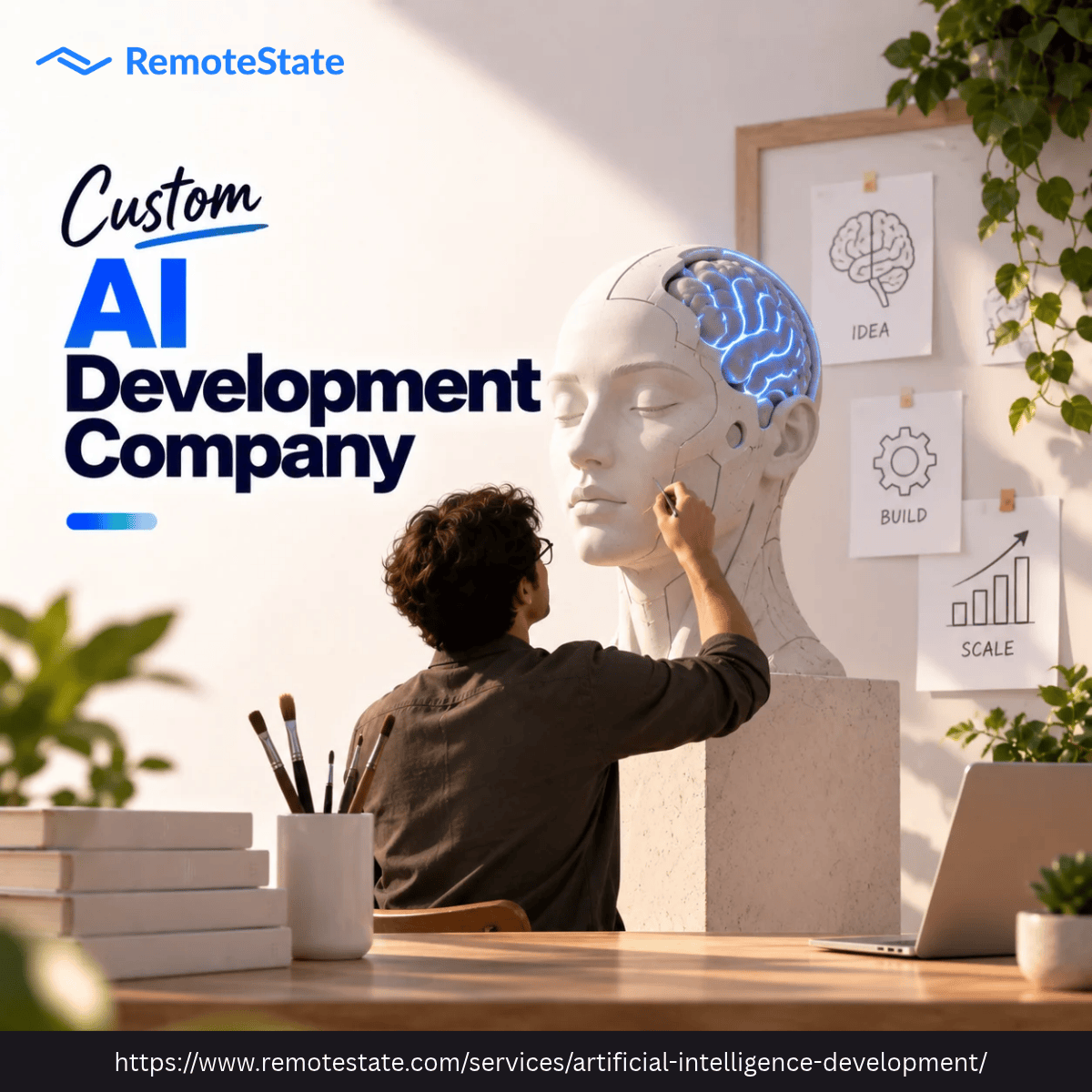 Custom AI Development Company for Intelligent Solutions (1)