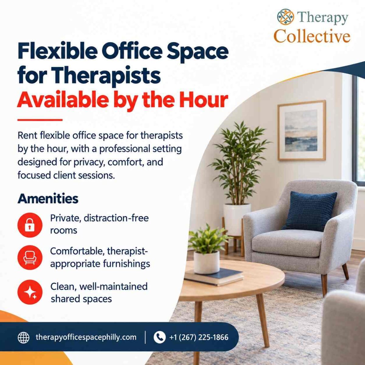 Flexible Office Space for Therapists Available by the Hour-100kb