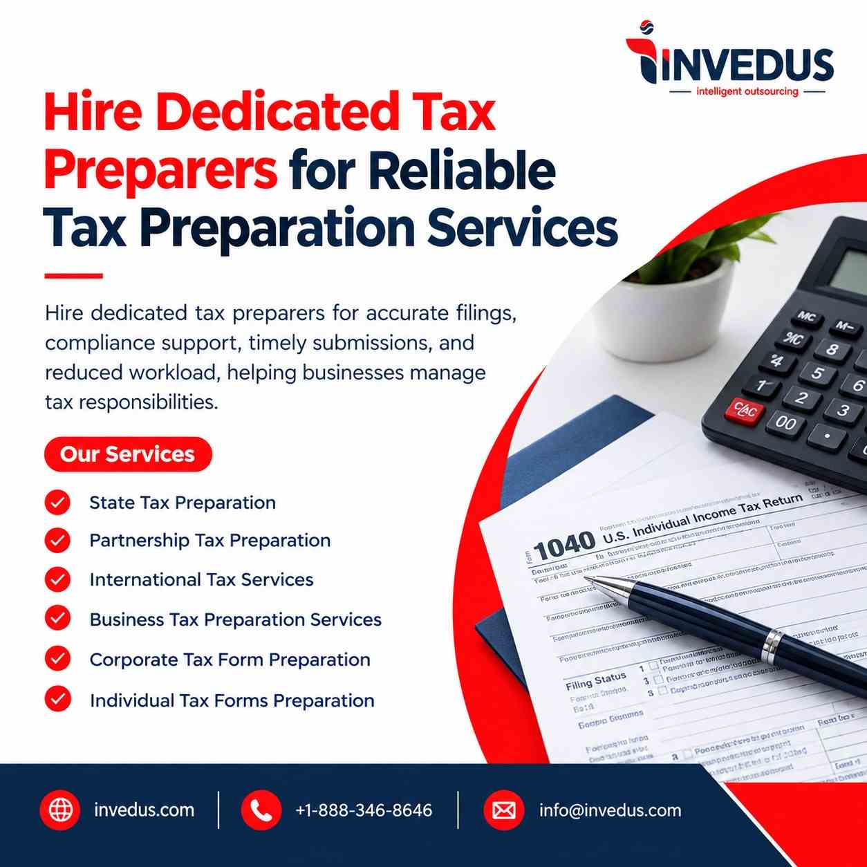 Hire Dedicated Tax Preparers for Reliable Tax Preparation Services-100kb