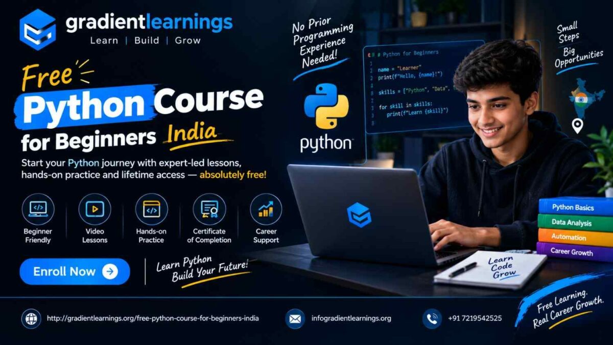free Python course for beginners India