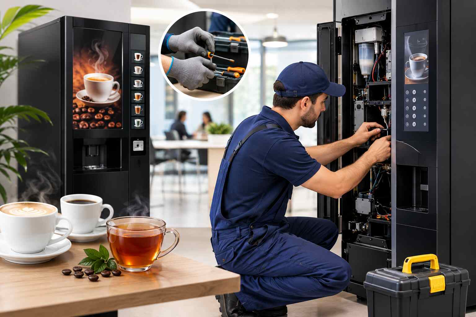 Reliable Coffee & Tea Vending Machine Repair Services in Delhi NCR