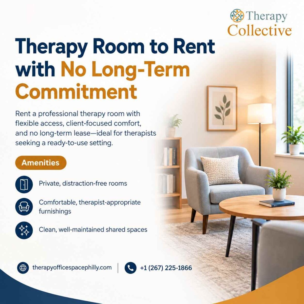 Therapy Room to Rent with No Long-Term Commitment-100kb