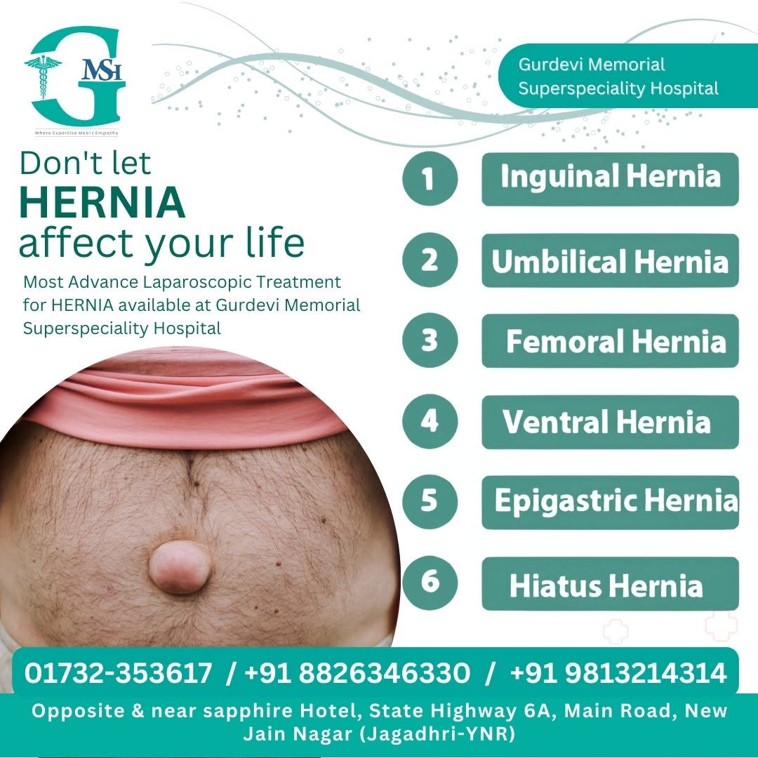 Hernia Doctor Near Yamunanagar, Hernia specialist in jagadhri