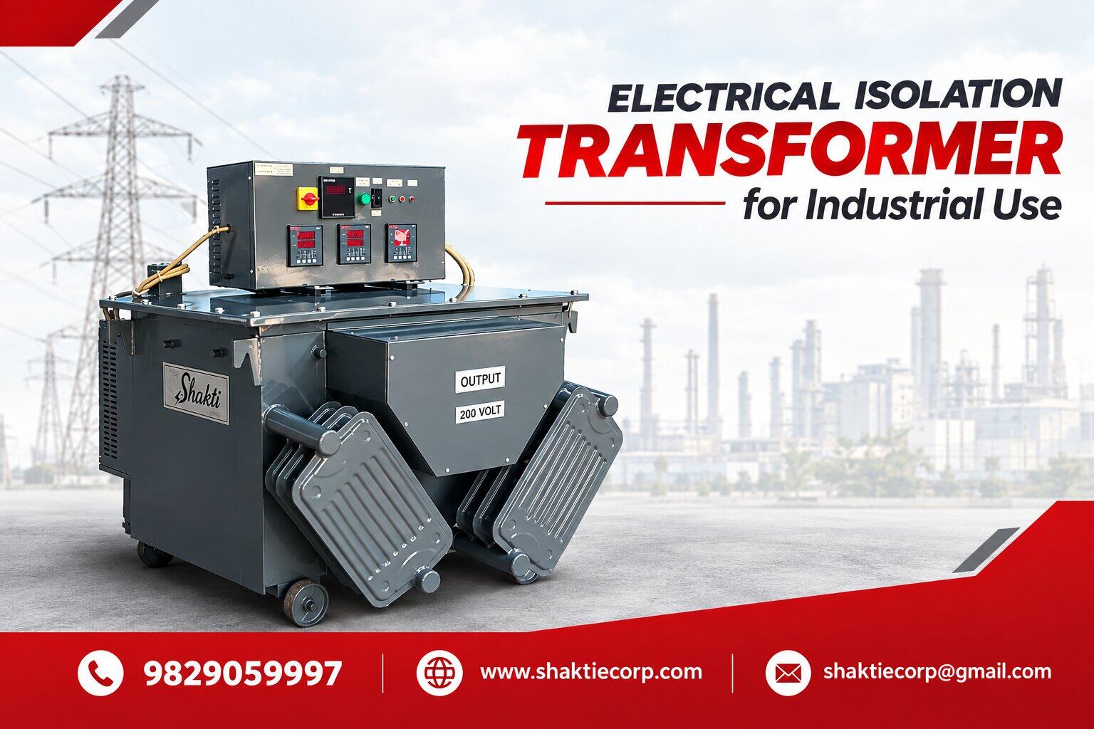 Electrical Isolation Transformer for Industrial Use